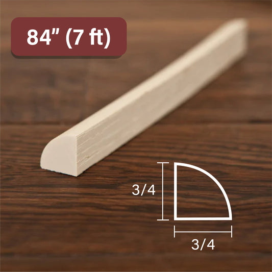 Stainable Flexible 3/4" Quarter Round Molding