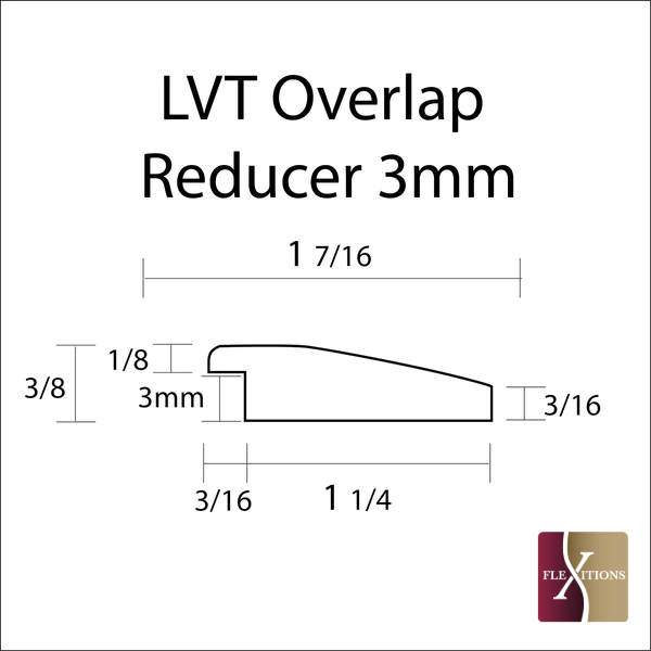 Stainable Flexible Overlap Reducer For LVT - 3mm