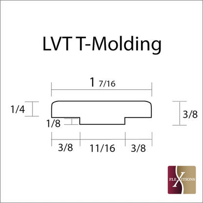Stainable Flexible T-Molding For LVT - 3mm