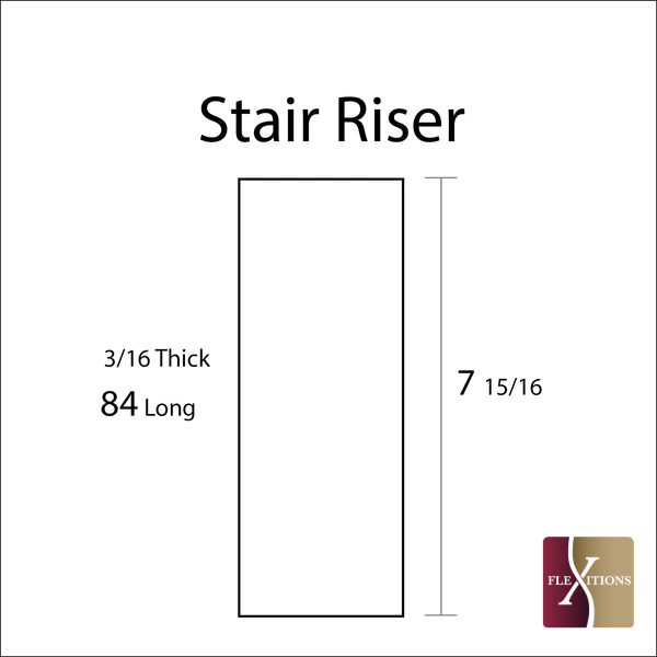  Flexible Stainable 8" Stair Riser