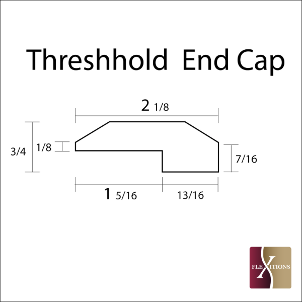 Stainable Flexible Threshold/End Cap