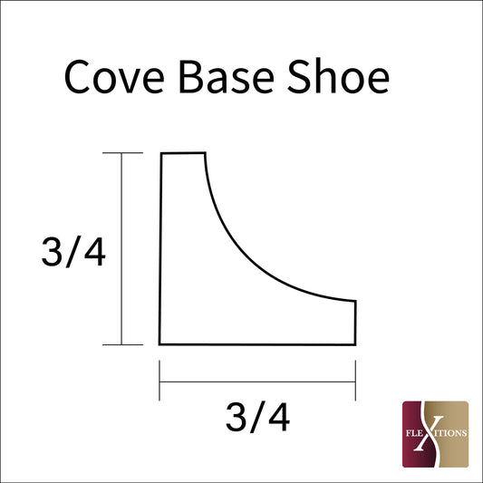 Flexible Stainable 3/4" Cove Base Shoe