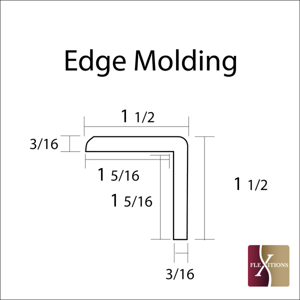 Flexible Stainable Edge Molding 84"